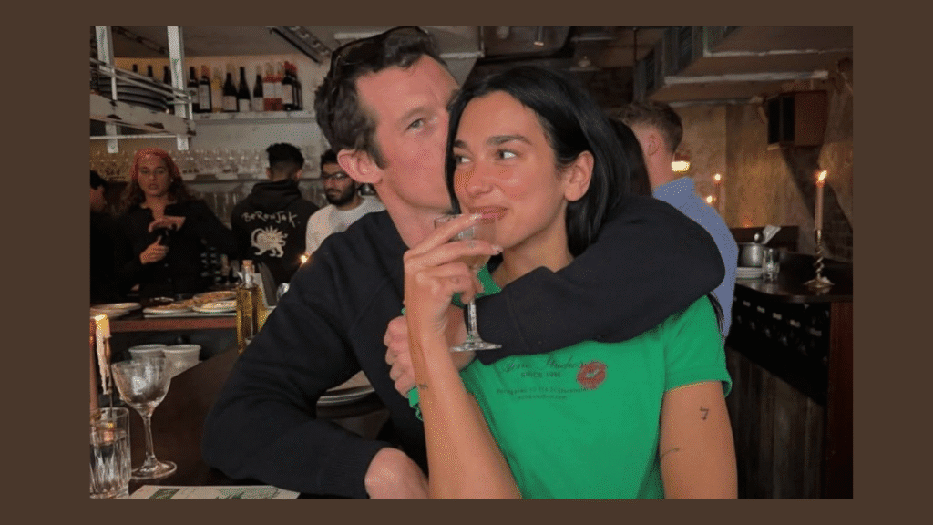 Callum Turner and Dua Lipa